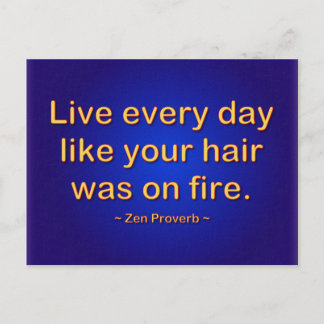Live every day postcard