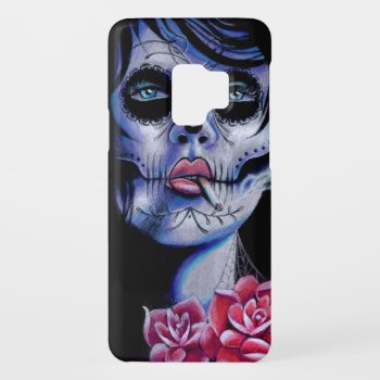Live Fast Die Young Day Of The Dead Portrait Case-mate Samsung Galaxy S9 Case by NeverDieArt at Zazzle