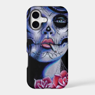 Live Fast Die Young Day of the Dead Portrait iPhone 17 Case