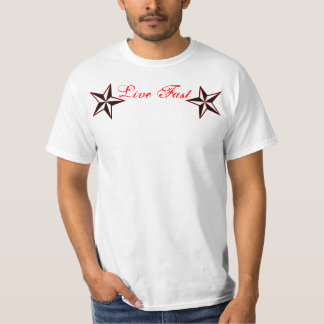 Live fast die young pinstripe T-Shirt