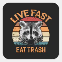 I Love Trash - Cute Funny Metal Raccoon Gift Wrapping Paper by Edu