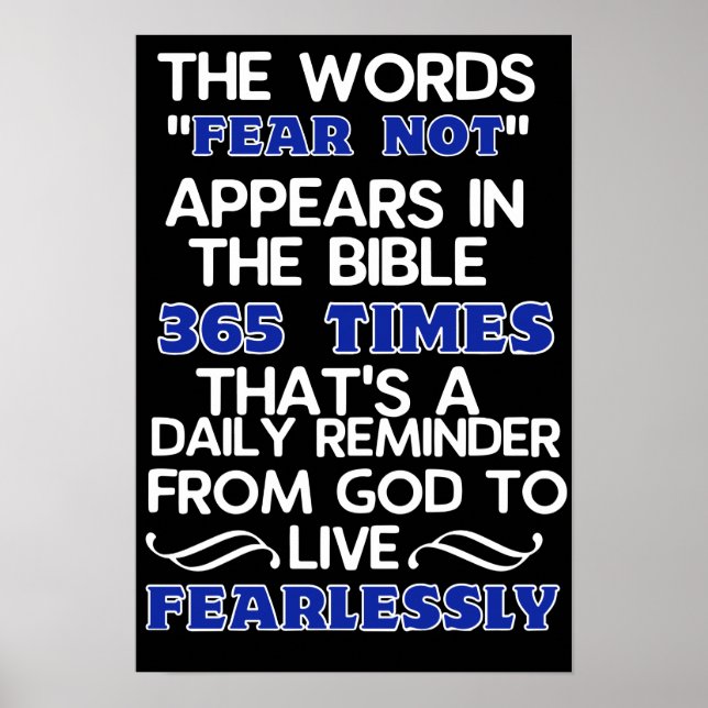 Live Fearlessly Poster (Front)