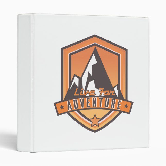 Live for Adventure 3 Ring Binder (Front/Spine)