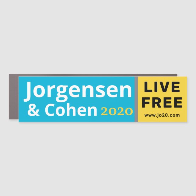 LIVE FREE! CAR MAGNET (Front)