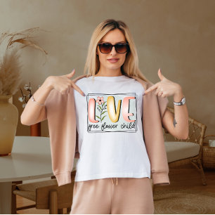 Live free flower child  T-Shirt