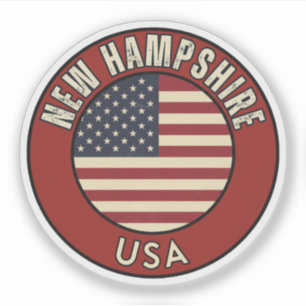 Live Free NH - Granite State Gift Sticker