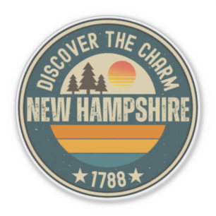 Live Free NH - Granite State Gift Sticker