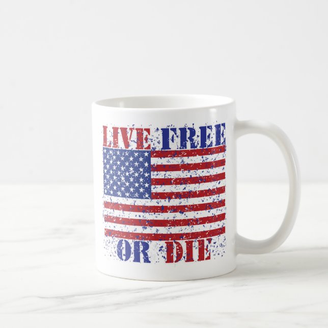 Live Free or Die Coffee Mug (Right)