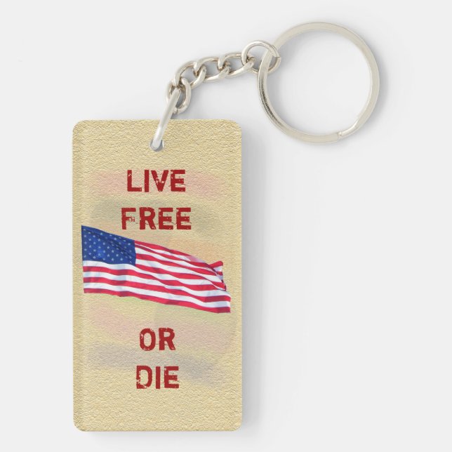 Live Free or Die - Keychain (Back)
