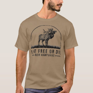 Live Free Or Die New Hampshire Nature Vintage T-Shirt
