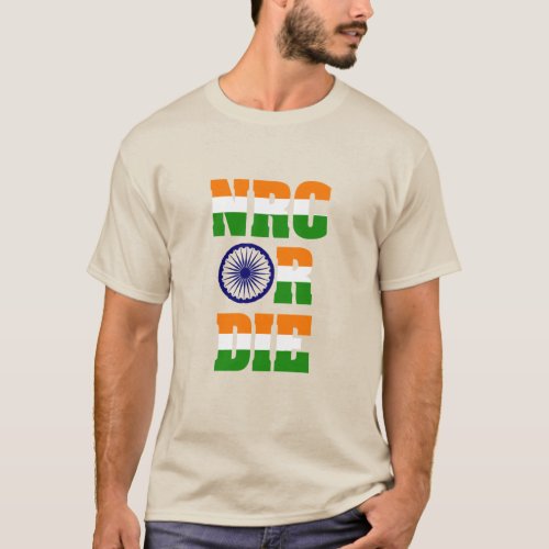 Live Free or Die NRC Patriotic Desi Indian Pride T_Shirt