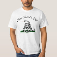 Live Free or Die Snake Shirt