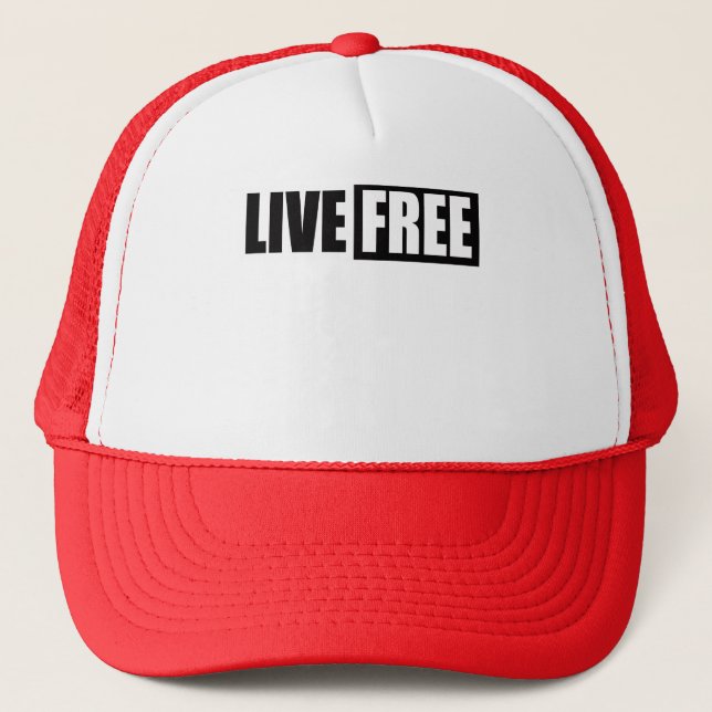 LIVE FREE TRUCKER HAT (Front)