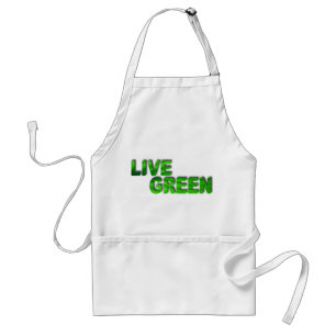 Live Green Adult Apron