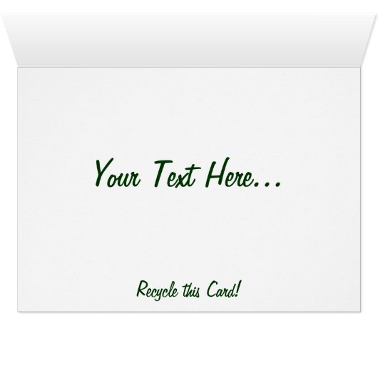 LIVE GREEN Eco Enviro Gift Card for Earth Day (Inside Horizontal (Bottom))