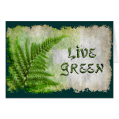 LIVE GREEN Eco Enviro Gift Card for Earth Day (Front Horizontal)