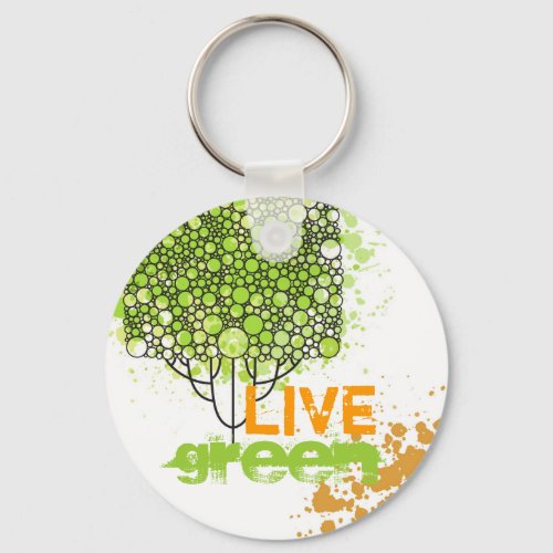 Live Green Keychain