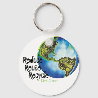 Live Green Keychain