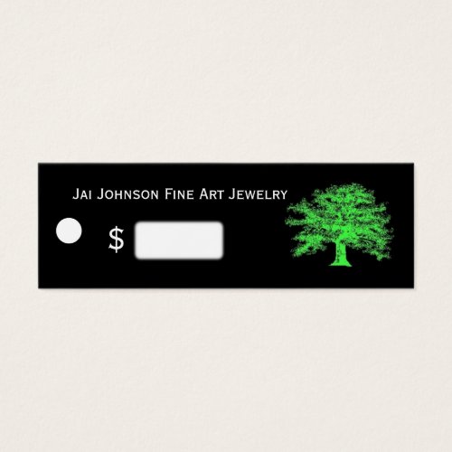 Live Green Merchandise Price Tags Business Card Template