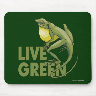 Live Green Mouse Pad