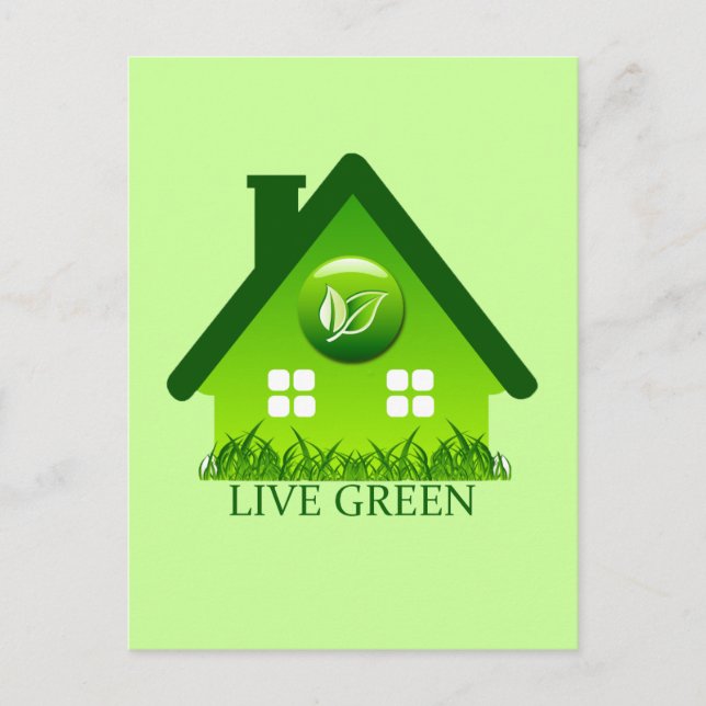 LIVE GREEN POSTCARD (Front)