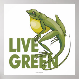 Live Green Poster