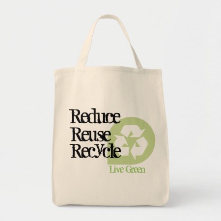 Live Green Tote Bag