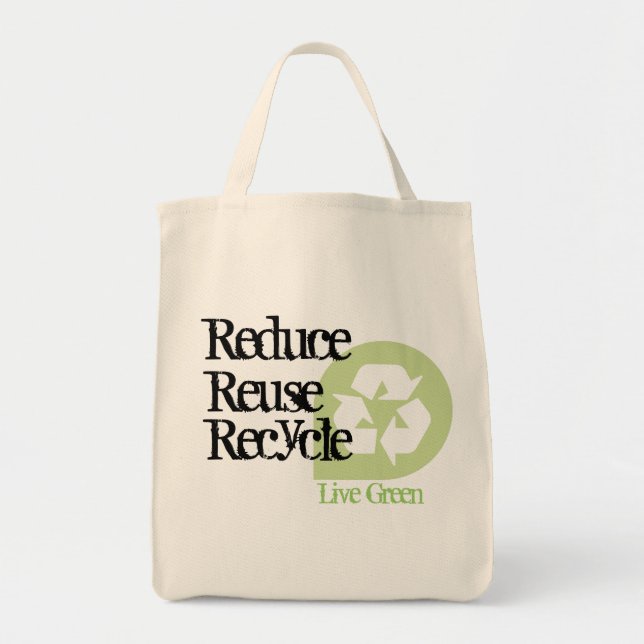 Live Green Tote Bag (Front)