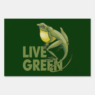 Live Green Yard Sign