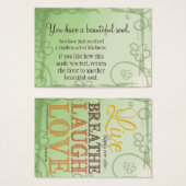 Live Happily Ever After Breathe Laugh Love Message (Front & Back)