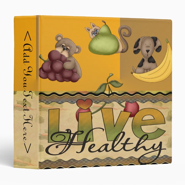 Live Healthy Fruity Binder (Front/Spine)