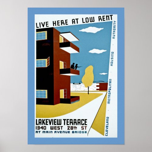 Live Here at Low Rent Poster