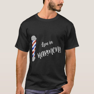 Live In Barbershop Harmony - Throw Pillow T-Shirt