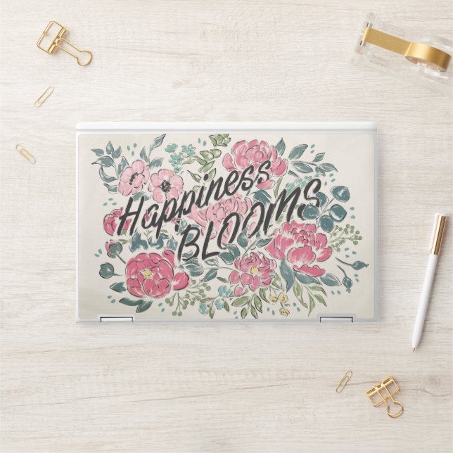 Live in Bloom | Happiness Blooms HP Laptop Skin (Desk)