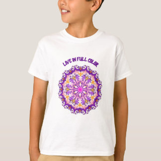 Live in Full Color Mandala Children's T-Shirt
