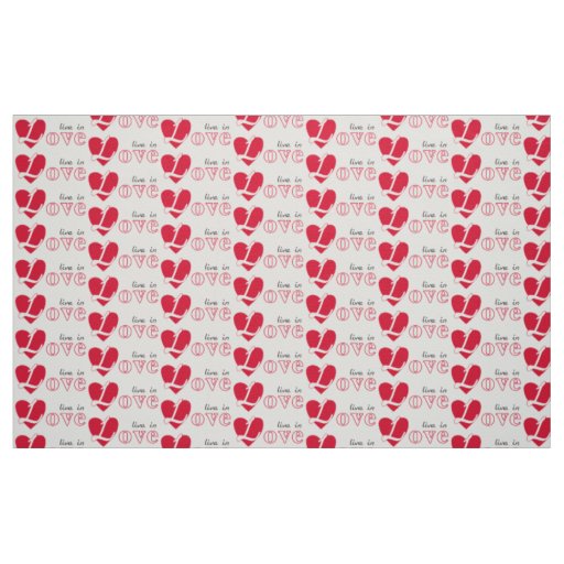 Live in love fabric