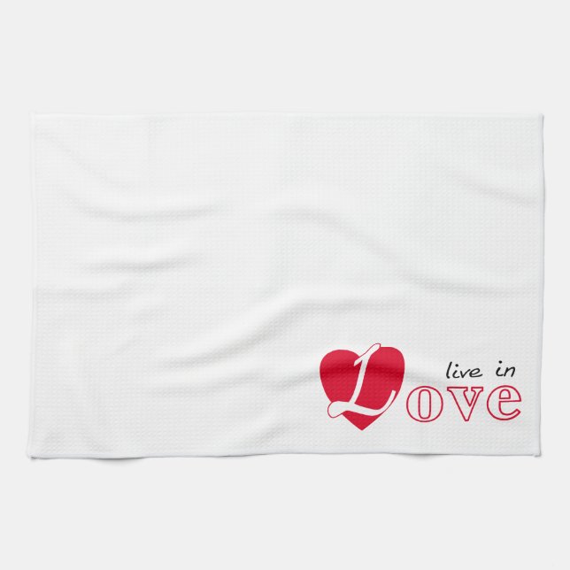 Live in love towel (Horizontal)