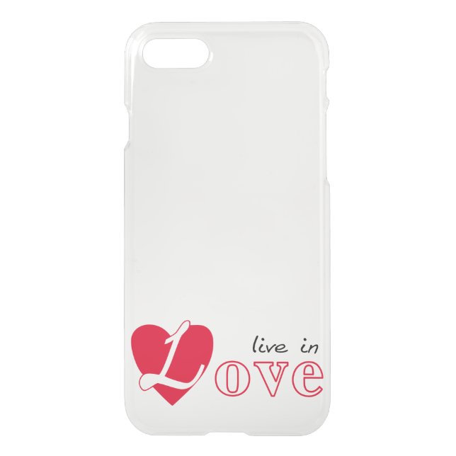 Live in love uncommon iPhone case (Back)