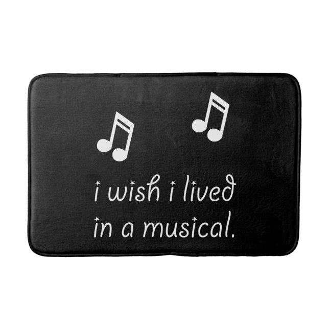 Live In Musical Bathroom Mat (Front)