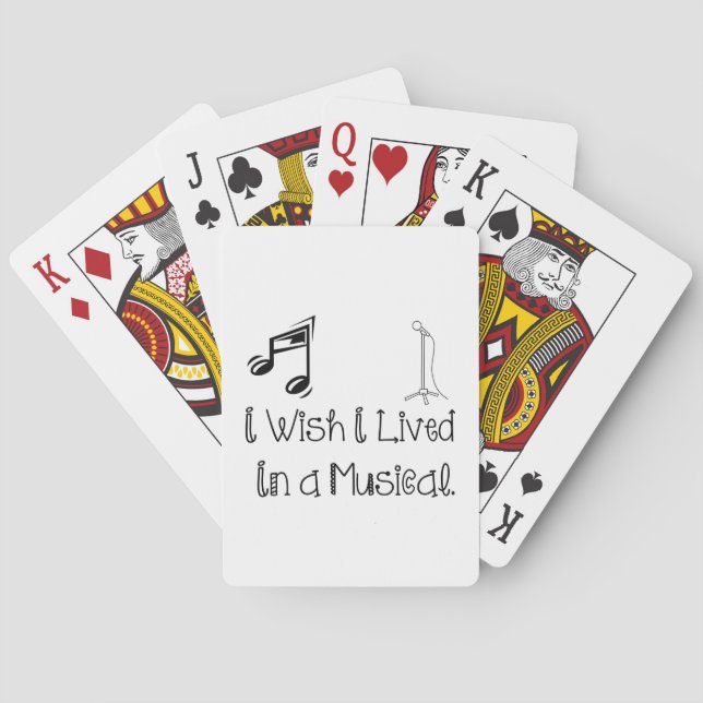 live in musical poker cards (Back)
