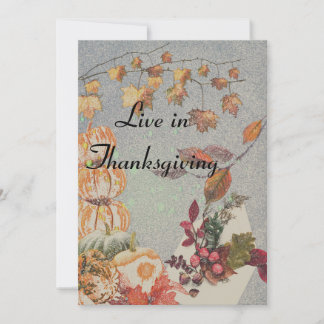 Live in Thanksgiving Holiday Card