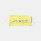 Live in the Meowment Cat Pattern Cloth Face Mask (Front, Folded)