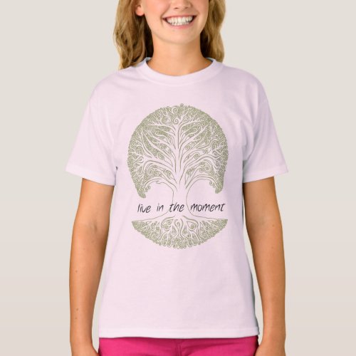 Live in the Moment Tree T_Shirt