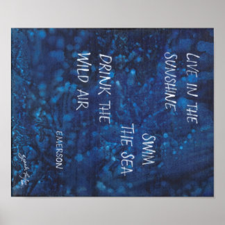 Live in the sunshine, Emerson Poster