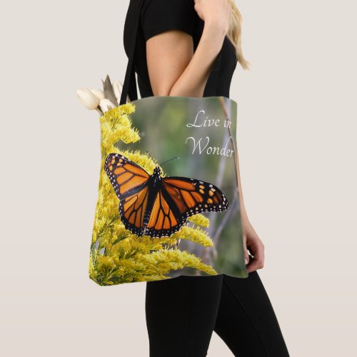 Live in Wonder Monarch Butterfly Tote Bag