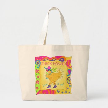 Live It Up Chick Power Tote Bag by phyllisdobbs at Zazzle