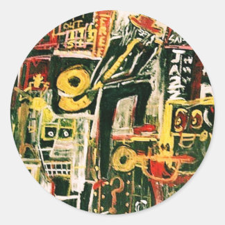 LIVE JAZZ CLASSIC ROUND STICKER
