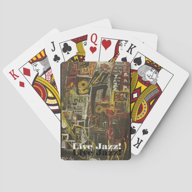 LIVE JAZZ POKER CARDS (Back)