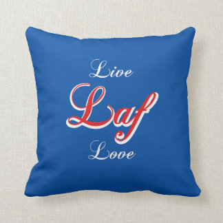 Live Laf Love Throw Pillow