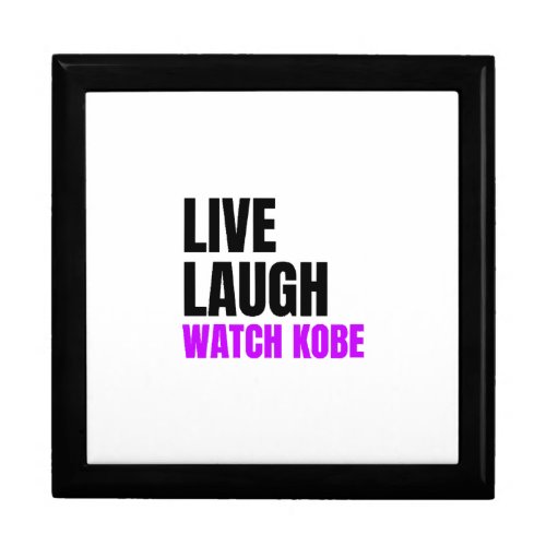 Live Laugh and Watch Kobe Bryant  Gift Box